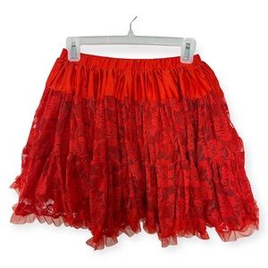 Disney Tutu Couture Red Lace Skirt